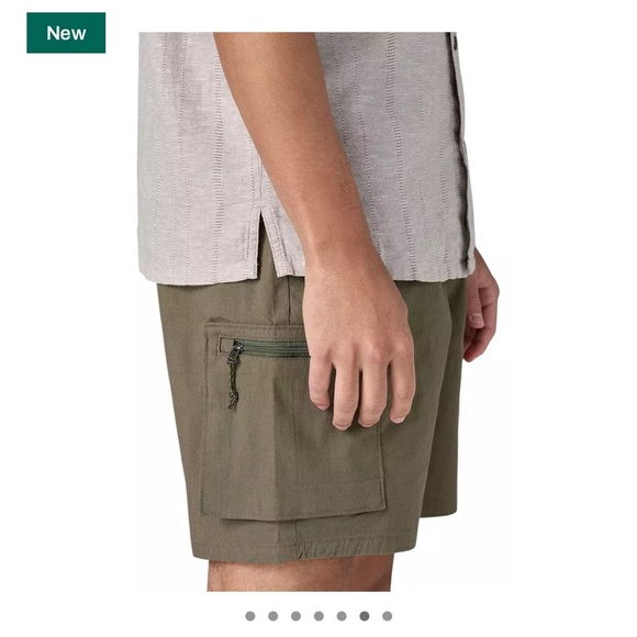 Patagonia Men's Medium Back Step Short Sleeve Shirt Salt Grey NWT Button-Up - Picture 5 of 11